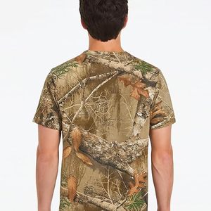 Camiseta de Moda con Estampado Digital Personalizado, Camuflaje, Transpirable, Elegante, para Senderismo, Caza, Campamento, 100% Algodón, para Adultos, Manga Corta - Product Image 3
