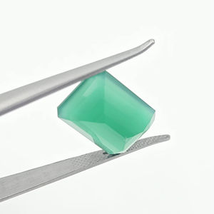 Piedra Preciosa Suelta de Ónix Verde Natural de 12x16 mm, Corte Octogonal Facetado, Certificada por Terceros, Joyas Personalizadas Sambhav - Product Image 1