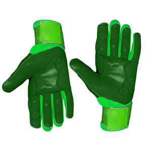 Gants de frappe en cuir vert SAAR INDUSTRIES, ambidextres, avec fermeture auto-agrippante, support de poignet durable, unisexe, pour entraînement adulte - Product Image 3