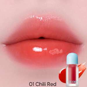 Venta al por mayor solo Juicy Berry Plumping Lip Oil regordete y brillante jarabe de bayas brillo 01 Chill Red Hecho en Corea - Product Image 2