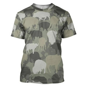 T-shirt pour homme à imprimé camouflage animal 3D, décontracté, manches longues, col rond, camouflage, automne, streetwear, t-shirts amples pour l'extérieur - Product Image 5
