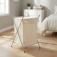 Meubles de rangement d'usine OEM Rangement à domicile 60TC Sac Panier pliant Panier à linge moderne pour vêtements sales Étagère de lavage