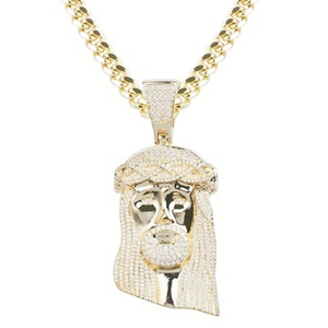 จี้หน้าฮิปฮอปแบบกำหนดเองสำหรับผู้ชาย จี้เพชรโมอิสซาไนต์ VVS ระยิบระยับ เครื่องประดับ 3 มิติ จี้เงินแท้ S925 - Product Image 5