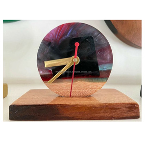 Reloj de pared de océano de resina de Venta caliente arte de resina único con diseño de onda epoxi patrón Animal para la decoración de la playa del hogar y estilo de amor - Product Image 6