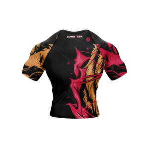 Hot Sale Custom <b>Long</b> <b>Sleeve</b> Rash Guard for Gym and BJJ MMA Quick Dry Compression Shirts Made of Spandex and Nylon Fabric - Product Image 4