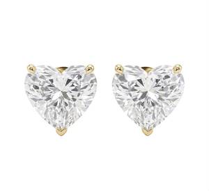 925 <b>Sterling</b> <b>Silver</b> Moissanite Engagement Heart Cut Diamond <b>Stud</b> Earrings Women Designed Engagement Wedding for Womens - Product Image 3
