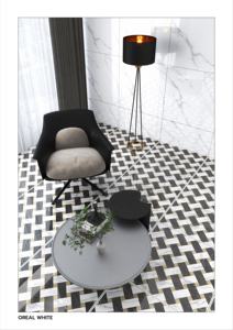 Azulejos de Porcelana Brillante Modernos y Clásicos de 600x600 mm para Piso y Pared con Aislamiento Térmico para Uso Exterior - Product Image 2