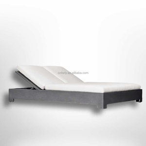 Meubles <span class=keywords><strong>d</strong></span>'extérieur en <span class=keywords><strong>fonte</strong></span> <span class=keywords><strong>d</strong></span>'<span class=keywords><strong>aluminium</strong></span>, dossier rasé, pieds fuselés, lit de soleil, Double <span class=keywords><strong>Chaise</strong></span> de salon - Product Image 1