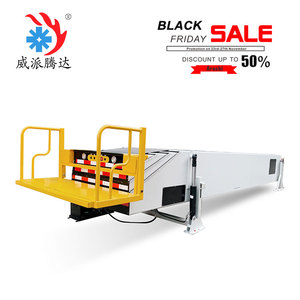 สายพานลำเลียงแบบยืดหดได้สำหรับขนถ่ายสินค้าพร้อมแท่นยืนสำหรับขนถ่ายตู้คอนเทนเนอร์เพื่อการขนส่ง - Product Image 3