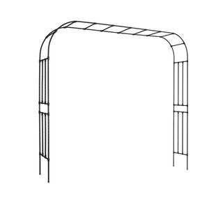 Arco Nuziale in Metallo Robusto 239,7 cm (H) x 320 cm (L) x 39,9 cm (P) - Facile Montaggio, Pali per Traliccio da Esterno - Product Image 1