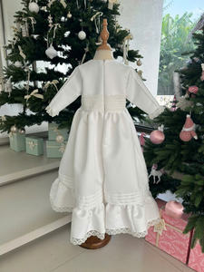 Vestido Largo de Encaje Hecho a Mano con Color Personalizado para Bautizo, Vestido de Noche de Lujo para Niñas, Mangas Cortas, Suministro OEM ODM-Nami - Product Image 4