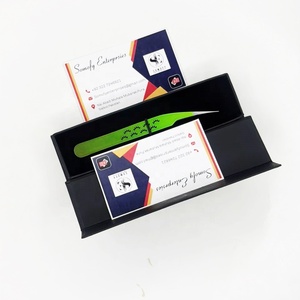 Pinzas para Pestañas de Acero Inoxidable Profesionales con Diseño Personalizado, Pinzas Rectas de Color Verde con Dientes Suaves - Product Image 6