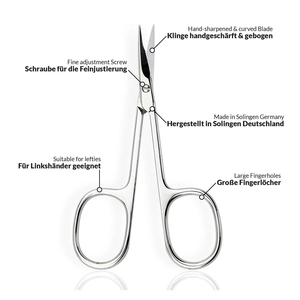 Ciseaux à cuticules en acier inoxydable de qualité supérieure, outil de manucure et de pédicure professionnel, fournitures de salon de beauté OEM - Product Image 1