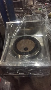 Wok eléctrico de gas de 1 quemador, 800x800x800/1050, máquinas de cocina para hoteles y restaurantes con ventilador de metal - Product Image 4