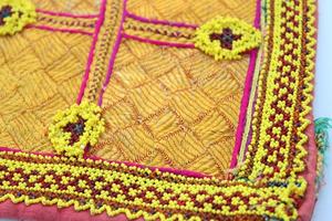 Kutch Vintage adornado con cuentas Indian Yokes parches bolsos vestido chaqueta bordado - Product Image 4