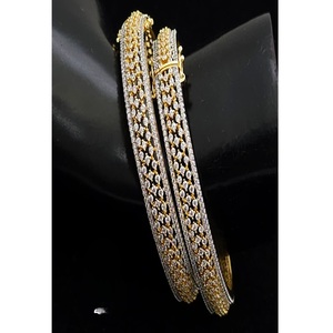 Glamorous Best Quality Brass Gold Plated Moissanite Kundan Designer Fashion <b>Bangle</b> <b>Bracelets</b> for Wedding Wear Collection - Product Image 2