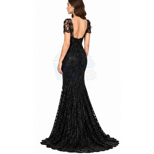 Robe de soirée élégante, longue, formelle, couleur et taille personnalisées, qualité supérieure, en vente en ligne - Product Image 5