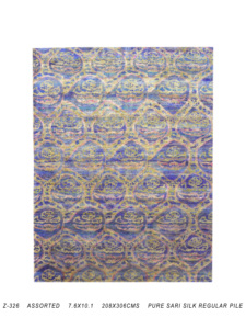 Alfombra de área vintage de transición, anudada a mano, de lana pura y seda, de pelo bajo, para decoración de sala de estar - Product Image 6