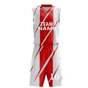 Conjuntos de Camiseta y Pantalones Cortos de Baloncesto Sublimados Personalizados, Uniformes de Baloncesto para Hombre de Secado Rápido - Product Image 6