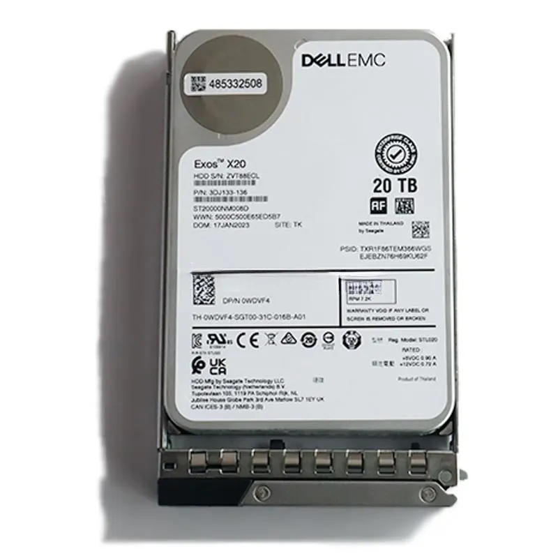 Server 20TB HDD 7.2K RPM SAS 12Gbps 3.5in opsi Upgrade Hard Drive