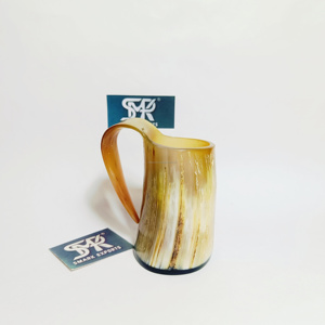 Jarra de Cerveza de Cuerno Africano de 5 Pulgadas, Calidad de Exportación Superior, Duradera, Hecha a Mano, Acabado Natural, Ecológica, Rústica, Regalo Animal para Bar - Product Image 3