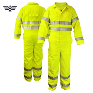 Premium Hi-Visibility Reflective Safety Coverall Suit <b>for</b> <b>Construction</b> Roadwork Industrial Maintenance Warehouse - Product Image 1