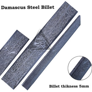 Best Selling Durable Material Damascus Blank Billets Quality Made Carbon Steel Damascus Blank Billets - Product Image 2