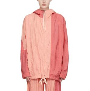 Gran oferta, chaqueta cortavientos de nailon para correr de lujo personalizada, forro de malla con capucha transpirable, puños elásticos de talla grande de Color de retazos - Product Image 1