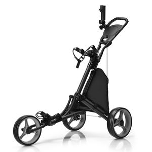 Carrito de Golf Plegable de 3 Ruedas con Bolsa de Almacenamiento y Marcador - Product Image 4