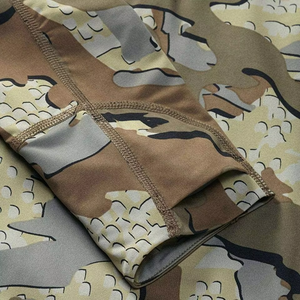 Men's Camouflage Performance 1/4 Half Zip Hunting Pullover Hunting Base Layer High quality Custom Hunting camouflage base layer - Product Image 2