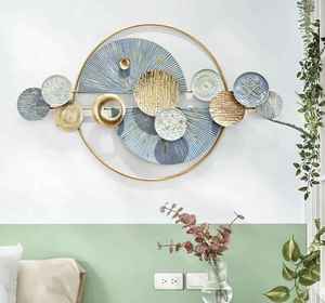 Sculpture murale en métal personnalisable de haute qualité Daystar Trade, design floral abstrait irrégulier, décoration moderne pour le salon - Product Image 2