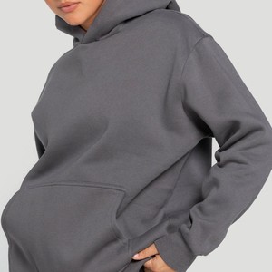 Sweat-shirt à capuche oversize pour femme Trendy Queen, à manches longues, en polaire, avec poche, pour l'hiver et l'automne - Product Image 5