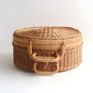 Cute kids travel bags with carrying handles sustainable woven rattan luggage great quality - Product Image 4