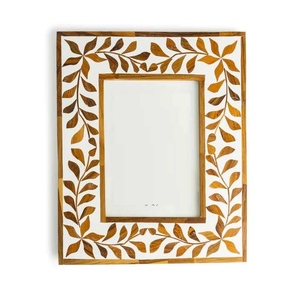 Cadre photo en os incrusté de qualité supérieure avec un design artisanal complexe, élégant pour la présentation de photos dans le salon, la chambre ou le bureau - Product Image 2