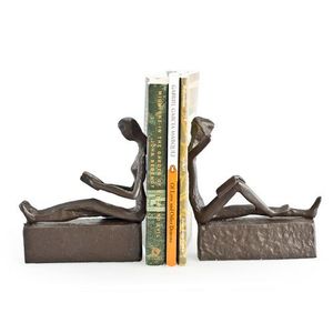 Attractive Metal Bookends Functional Decorative <b>Shelf</b> Support For Books <b>Files</b> Magazines Office Home Storage Display - Product Image 1