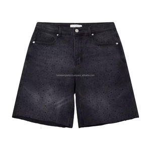 Pantalones Cortos de Mezclilla Ajustados OEM de Pakistán para Hombre, Diseñados para un Estilo Urbano, Comodidad de Verano y Uso en el Gimnasio, Última Moda - Product Image 4