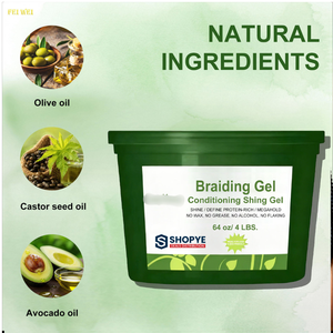 Gel Coiffant Herbal Sans Alcool Professionnel Neatbraid pour une Tenue Longue Durée, un Effet Défini et Brillant sur les Locs, les Twists et les Tresses - Product Image 3