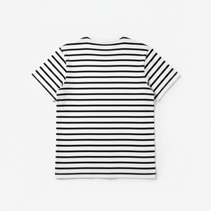 T-shirt a righe orizzontali bianche e nere - Stile classico <span class=keywords><strong>Breton</strong></span> - Product Image 2