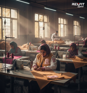 Veste d'hiver matelassée personnalisée RexFit Sports pour hommes et femmes, manteau en duvet avec logo brodé, fabrication OEM - Product Image 6