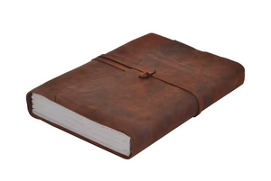 Cuaderno de Cuero Vintage Hecho a Mano, 120 Hojas, Planificador Espiral, Cubierta de Papel Rústico, Tamaño A3/A4, Cuadernos Suaves sin Líneas - Product Image 3