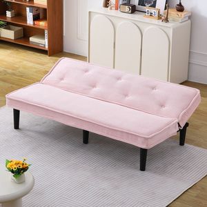 Divano Letto in Velluto a Coste da 66 Pollici, Arredamento Versatile per Soggiorno o Camera da Letto, Trasformabile in Due Stili - Product Image 3