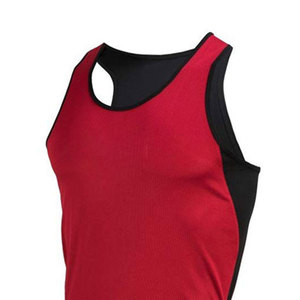 Conjunto de Uniforme de Boxeo Personalizado al por Mayor para Hombre, Rojo y Negro, Chaleco de Boxeo Transpirable de Malla, Pantalones Cortos, Traje OEM para Entrenamiento, Ropa Deportiva - Product Image 2