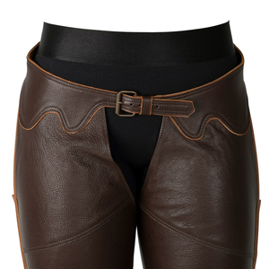 Guêtres complètes en cuir véritable de qualité supérieure, unisexe, vente en gros, équipement de protection pour l'équitation, personnalisable - Product Image 2
