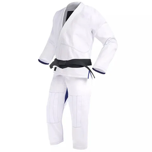 Kimono de Jiu Jitsu Blanco Hecho a Medida, Kimono de BJJ, Traje de Judo, Uniforme de Jiu Jitsu Brasileño Hecho a Medida - Product Image 2