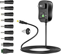 Adaptateur secteur universel 34W, alimentation multi-tension DC 3V 4.5V 5V 6V 7.5V 9V 12V avec un port USB 5V 2A, alimentation réglable