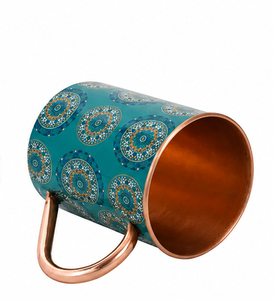 Premium Purple Printed <b>Copper</b> <b>Mug</b> with Mandala Pattern Luxury Handmade <b>Copper</b> Drinking Cup Stylish Vintage <b>Copper</b> <b>Mug</b> with Hand - Product Image 3