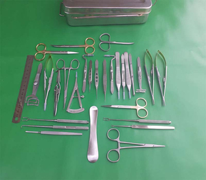 Juego de 30 Instrumentos de Blefaroplastia de Acero Inoxidable Alemán, Kit Quirúrgico Manual Reutilizable para Microcirugía Ocular con Certificación CE - Product Image 2