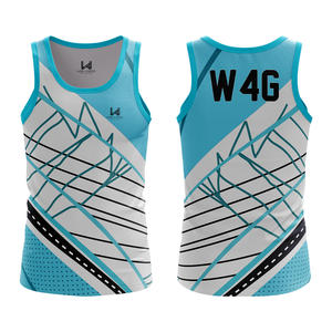 Débardeur en tricot 100% polyester à col rond imprimé sur mesure, écologique, respirant, séchage rapide, pour la salle de sport, l'entraînement, les sports, les entraînements - Product Image 6