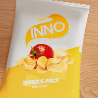 Sachets bonbons hautement personnalisés pochette oreiller Mylar popcorn chips snacks INNORHINO