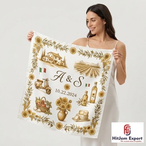 Pañuelo Cuadrado Moderno con Estampado Personalizado, Suave al Tacto como la Seda, Chal de Moda, Envoltura para la Cabeza, Fabricante y Proveedor Textil de Marca Privada OEM ODM - Product Image 6